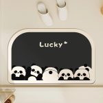 Lucky Panda Soft Diatomaceous Earth Floor Mat Foot Mat Water Absorbent and Non-Slip