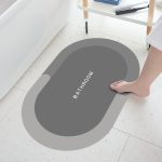 Soft Diatomaceous Earth Bathroom Mats (TPR-Light Grey)