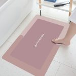 Soft Diatomaceous Earth Bathroom Mats (TPR-Light Pink)